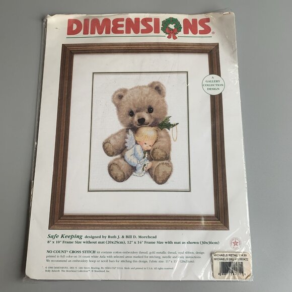 Dimensions Safe Keeping Cross Stitch 8579 Christmas Angel Baby - Picture 1 of 6